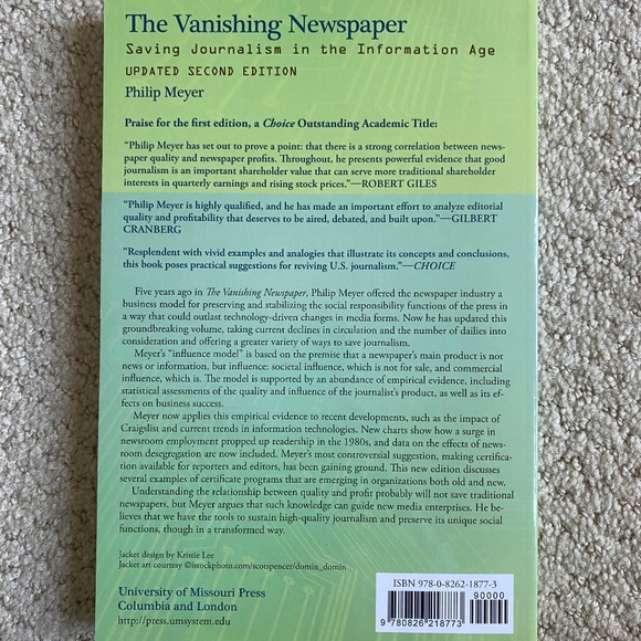 The Vanishing Newspaper Saving Journalism in the Information Age - Picture 3 of 3